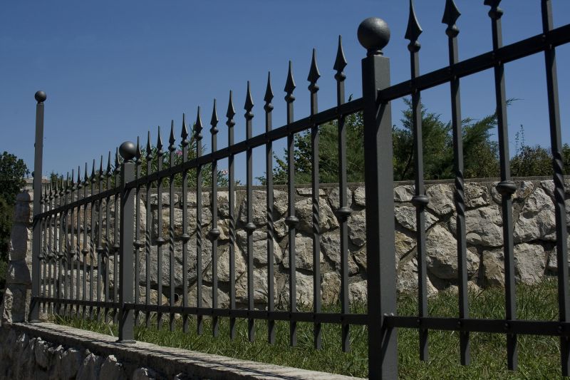 Stone and Iron Fence